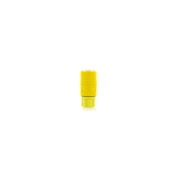 Watertight Locking Connector, L7-15R, 15 A, 277V AC, Single Phase, 2 Pole, Screw Terminals, Yellow